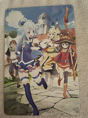 KonoSuba Anime Metal   Wall Art Décor